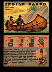 Rails And Sails 1955 Topps Vintage Card You Pick Singles #1-190 #143 Birchbark Canoe  - TvMovieCards.com