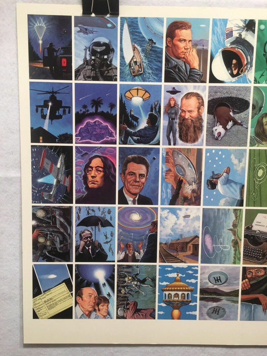 Dark Horse Presents UFO Trading Cards UNCUT 50 CARD SHEET Signed Poster Size   - TvMovieCards.com