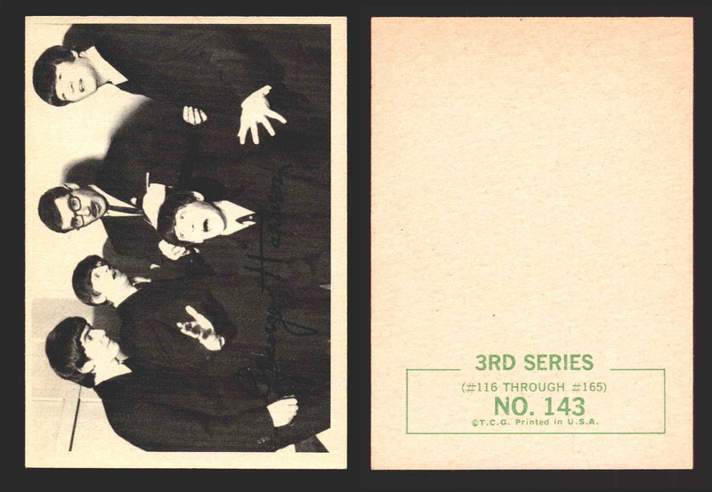 Beatles Series 3 Topps 1964 Vintage Trading Cards You Pick Singles #116-#165 #	143  - TvMovieCards.com