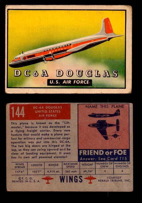 1953 Wings Topps TCG Vintage Trading Cards You Pick Singles #101-200 #144  - TvMovieCards.com