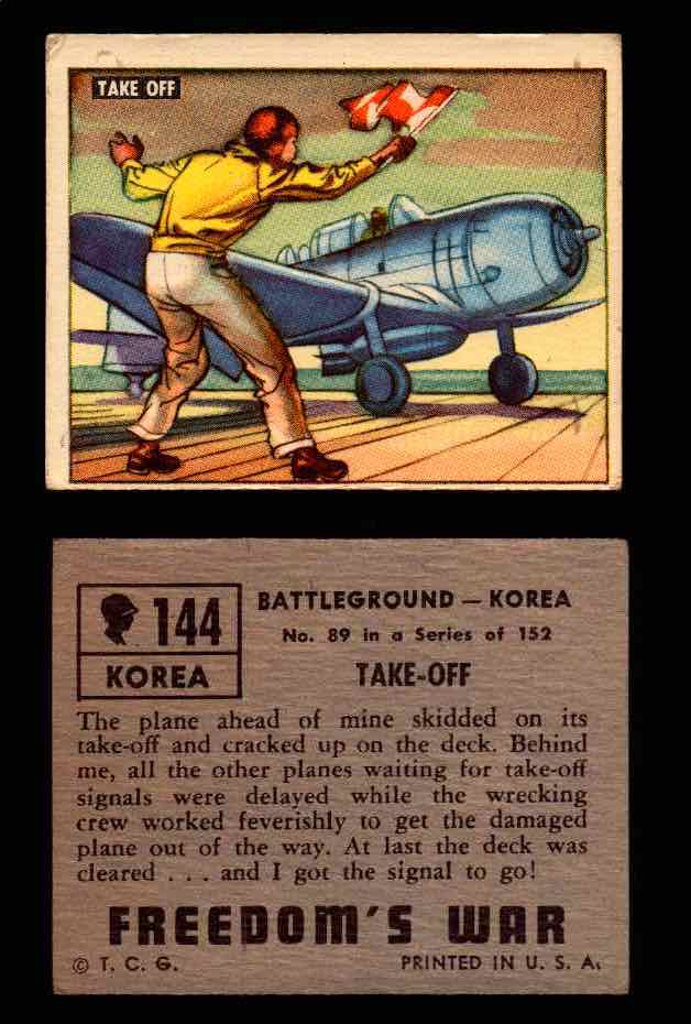 1950 Freedom's War Korea Topps Vintage Trading Cards You Pick Singles #101-203 #144  - TvMovieCards.com
