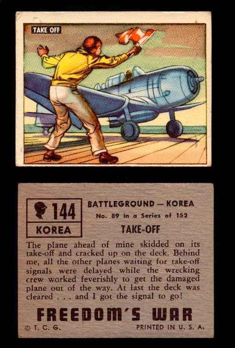 1950 Freedom's War Korea Topps Vintage Trading Cards You Pick Singles #101-203 #144  - TvMovieCards.com