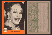 1961 Horror Monsters Series 2 Orange You Pick Trading Card Singles 67-146 NuCard #	145   The Savage Eye  - TvMovieCards.com