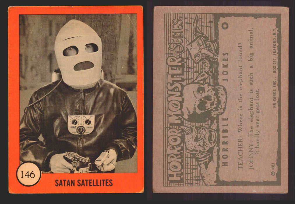 1961 Horror Monsters Series 2 Orange Trading Card You Pick Singles 67-146 NuCard 146   Satan Satellites  - TvMovieCards.com