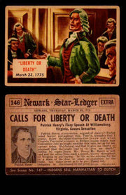 1954 Scoop Newspaper Series 2 Topps Vintage Trading Cards U Pick Singles #78-156 146   Liberty or Death  - TvMovieCards.com