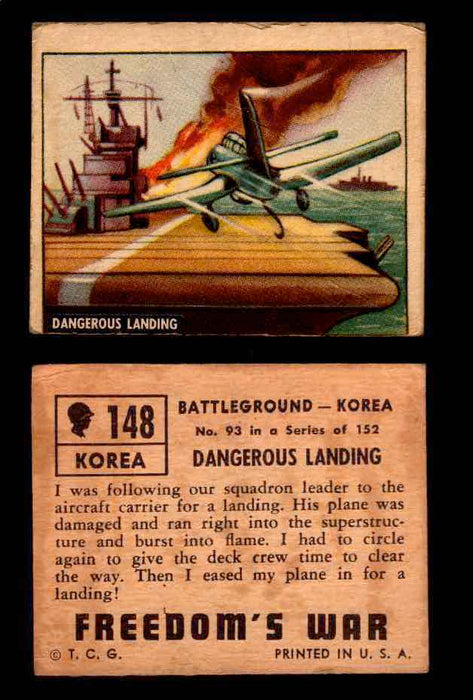 1950 Freedom's War Korea Topps Vintage Trading Cards You Pick Singles #101-203 #148  - TvMovieCards.com