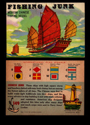 Rails And Sails 1955 Topps Vintage Card You Pick Singles #1-190 #149 Chinese Junk  - TvMovieCards.com