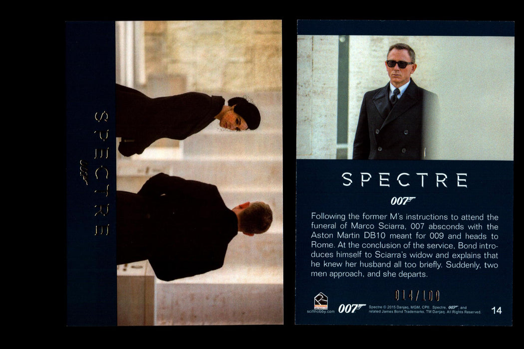 James Bond Archives 2016 Spectre Gold Parallel Card You Pick Singles #1-#76 #14  - TvMovieCards.com