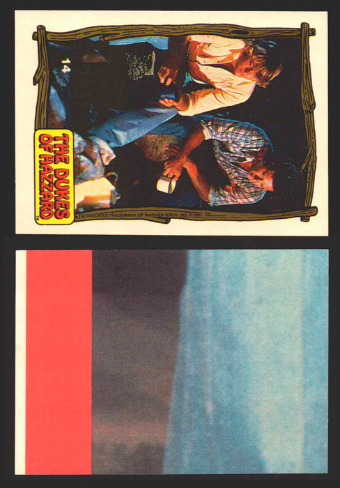 1983 Dukes of Hazzard Vintage Trading Cards You Pick Singles #1-#44 Donruss 14   Bo and Luke by the campfire  - TvMovieCards.com