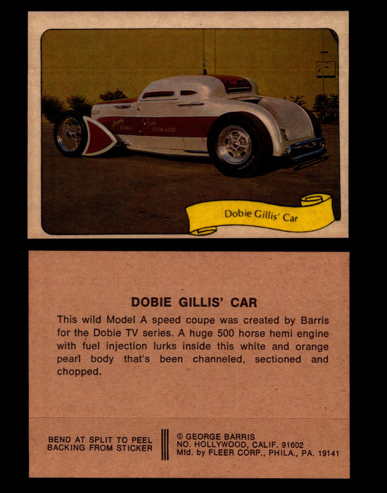 Kustom Cars - Series 2 George Barris 1975 Fleer Sticker Vintage Cards You Pick S #14 Dobie Gillis' Car  - TvMovieCards.com