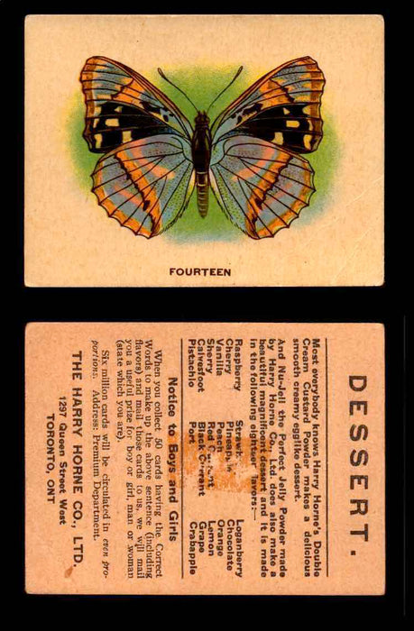 1925 Harry Horne Butterflies FC2 Vintage Trading Cards You Pick Singles #1-50 #14  - TvMovieCards.com