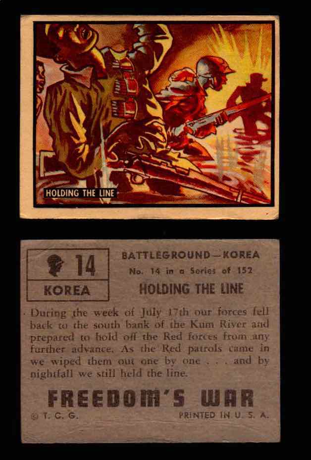 1950 Freedom's War Korea Topps Vintage Trading Cards You Pick Singles #1-100 #14  - TvMovieCards.com