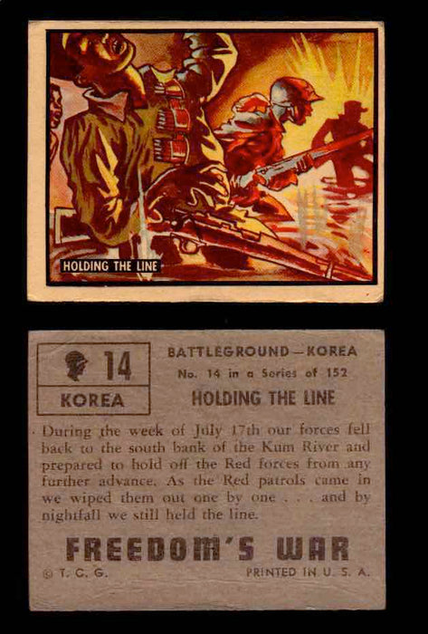 1950 Freedom's War Korea Topps Vintage Trading Cards You Pick Singles #1-100 #14  - TvMovieCards.com