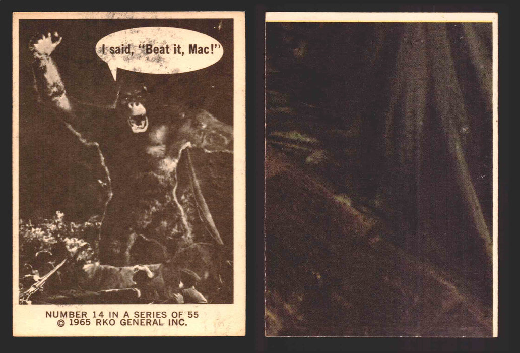 1966 King Kong Donruss RKO Vintage Trading Cards You Pick Singles #1-55 14   I said, "Beat it, Mac!"  - TvMovieCards.com