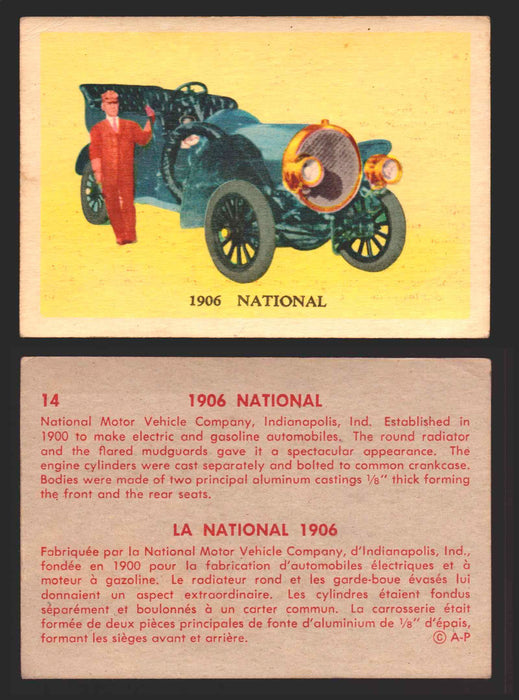 1959 Parkhurst Old Time Cars Vintage Trading Card You Pick Singles #1-64 V339-16 14	1906 National  - TvMovieCards.com