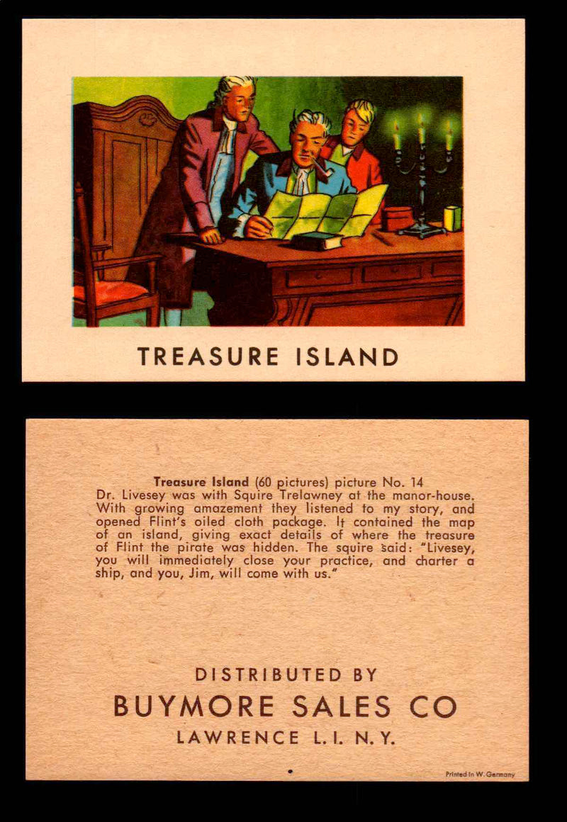 Treasure Island Buymore Sales 1960 Vintage Trading Cards You Pick Singles   - TvMovieCards.com