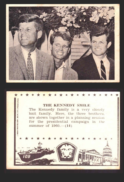 1963 John F. Kennedy JFK Rosan Trading Card You Pick Singles #1-66 14   The Kennedy Smile  - TvMovieCards.com