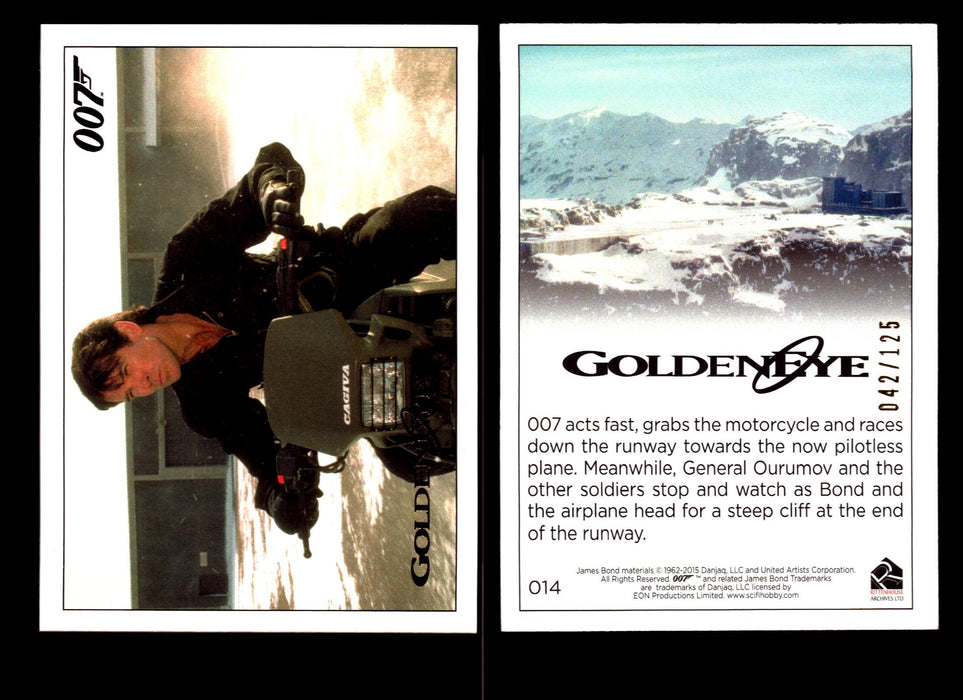 James Bond Archives 2015 Goldeneye Gold Parallel Card You Pick Single #1-#102 #14  - TvMovieCards.com