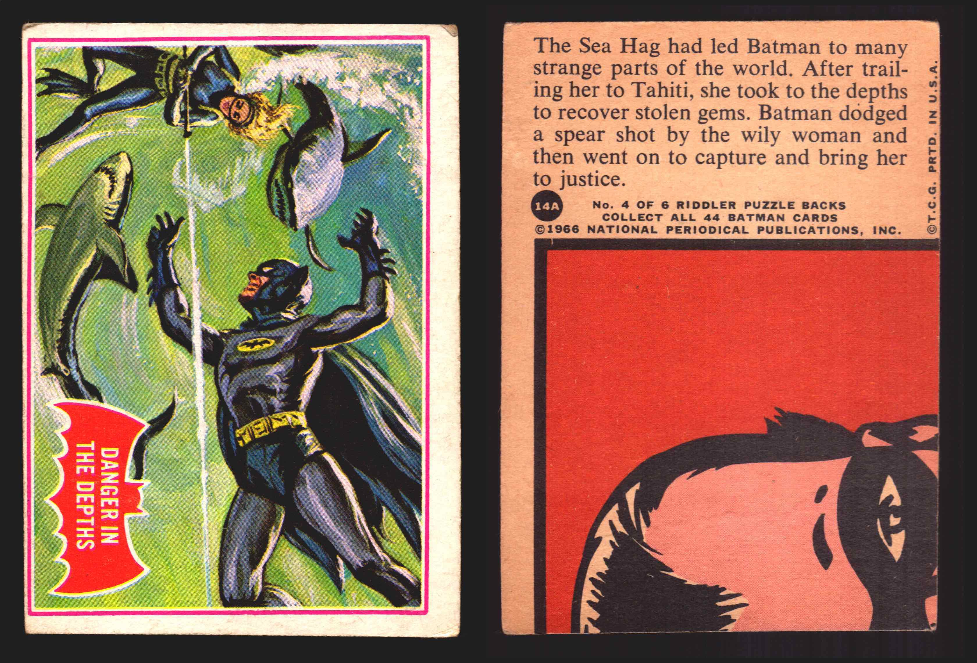 1966 Batman Series A (Red Bat) Vintage Trading Card You Pick