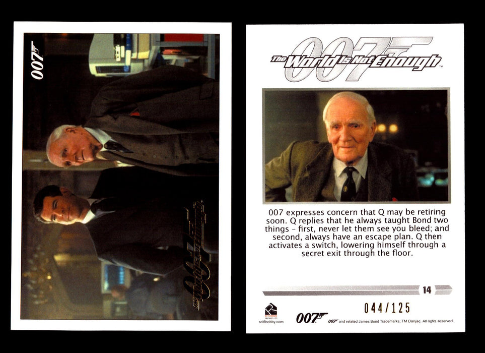 James Bond Classics 2016 World is Not Enough Gold Foil Parallel Card You Pick Nu #14  - TvMovieCards.com