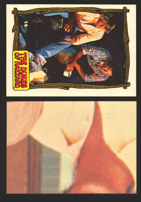 1983 Dukes of Hazzard Vintage Trading Cards You Pick Singles #1-#44 Donruss 14B   Bo and Luke by the campfire  - TvMovieCards.com