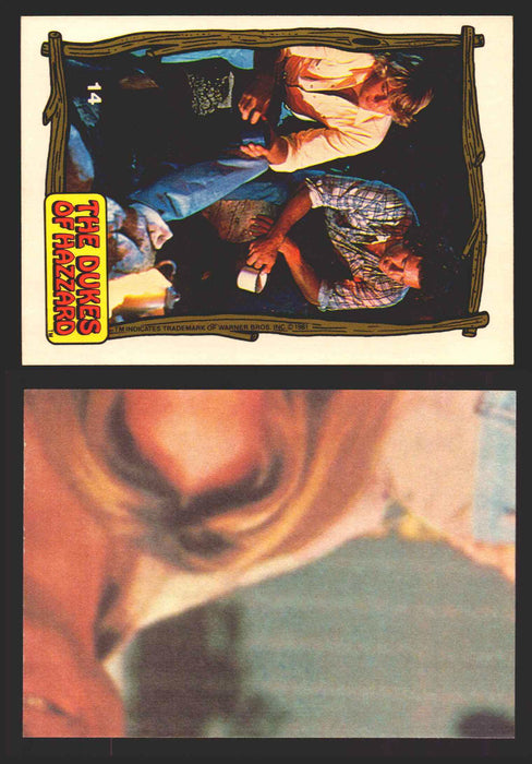 1983 Dukes of Hazzard Vintage Trading Cards You Pick Singles #1-#44 Donruss 14C   Bo and Luke by the campfire  - TvMovieCards.com