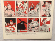 The Tick Trading Cards UNCUT 16 CARD SHEET Small Poster Size Comic Images 1997   - TvMovieCards.com