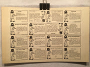 The Tick Trading Cards UNCUT 16 CARD SHEET Small Poster Size Comic Images 1997   - TvMovieCards.com