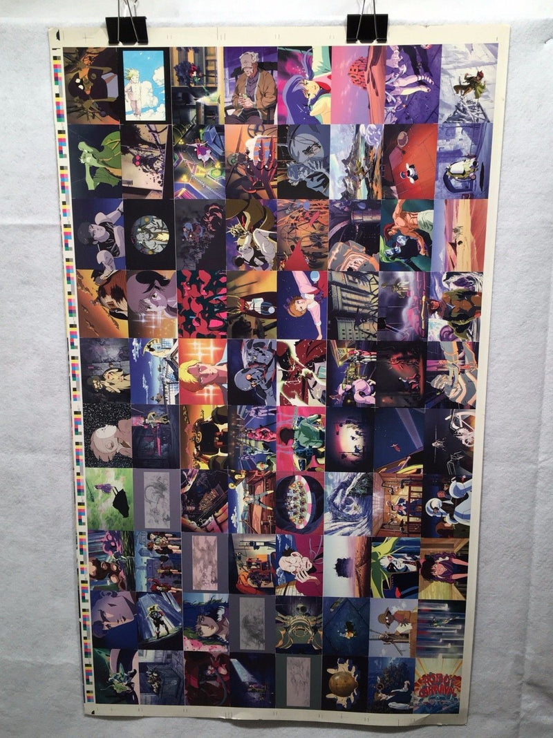 Robot Carnival Japanese Animation Trading Cards UNCUT 80 CARD SHEET Poster Size   - TvMovieCards.com