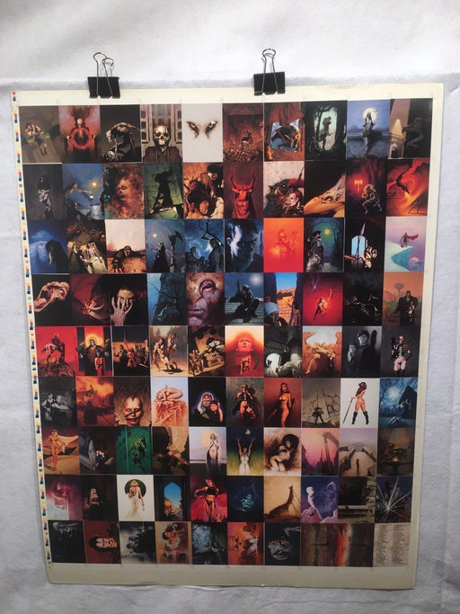 Robh Ruppel Fantasy Art Trading Cards UNCUT 90 CARD SHEET Poster Size FPG 1996   - TvMovieCards.com