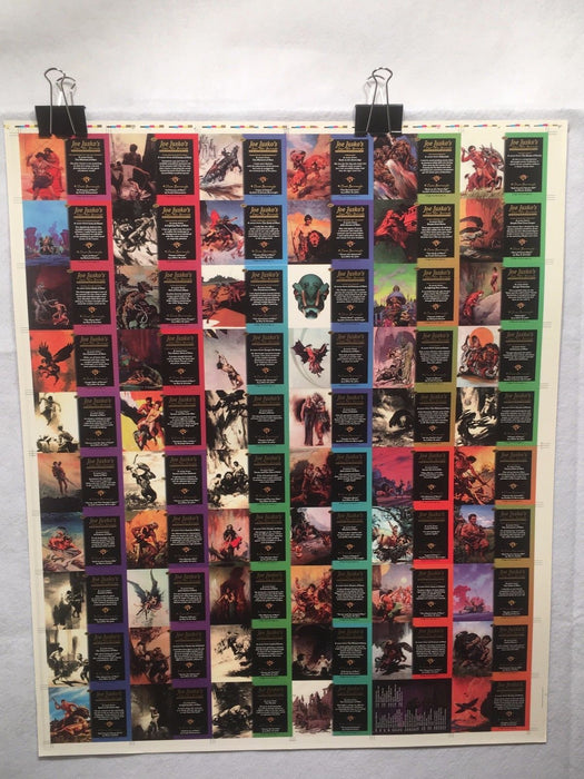 Joe Jusko Two Fantasy Art Trading Cards UNCUT 60 CARD SHEET Poster Size FPG   - TvMovieCards.com