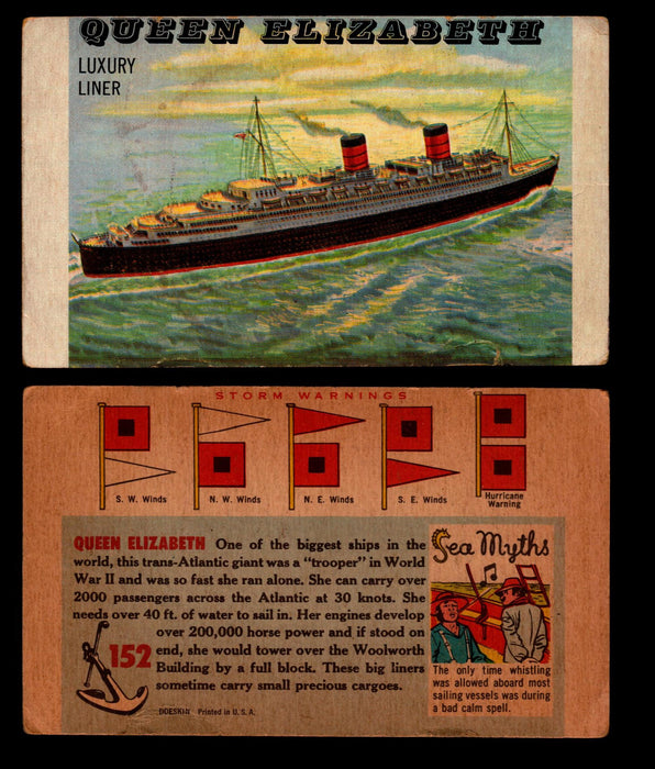 Rails And Sails 1955 Topps Vintage Card You Pick Singles #1-190   - TvMovieCards.com
