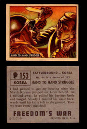 1950 Freedom's War Korea Topps Vintage Trading Cards You Pick Singles #101-203 #153  - TvMovieCards.com