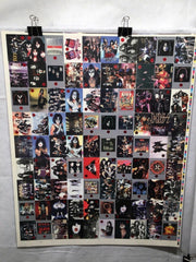 Kiss Trading Cards Series One 1 Red Foil 100 Card Uncut Sheet Poster Size   - TvMovieCards.com