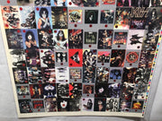 Kiss Trading Cards Series One 1 Red Foil 100 Card Uncut Sheet Poster Size   - TvMovieCards.com