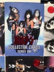 Kiss Trading Cards Series One 1 Red Foil 100 Card Uncut Sheet Poster Size   - TvMovieCards.com