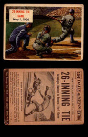 1954 Scoop Newspaper Series 2 Topps Vintage Trading Cards U Pick Singles #78-156 154   26-Inning Tie  - TvMovieCards.com