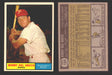 1961 Topps Baseball Trading Card You Pick Singles #100-#199 VG/EX #	154 Bobby Del Greco - Philadelphia Phillies  - TvMovieCards.com