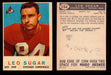 1959 Topps Football Trading Card You Pick Singles #1-#176 VG/EX #	154	Leo Sugar  - TvMovieCards.com