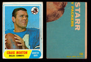 1968 Topps Football Trading Card You Pick Singles #1-#219 G/VG/EX #	155	Craig Morton (R)  - TvMovieCards.com