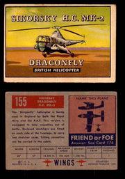 1953 Wings Topps TCG Vintage Trading Cards You Pick Singles #101-200 #155  - TvMovieCards.com