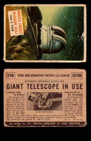 1954 Scoop Newspaper Series 2 Topps Vintage Trading Cards U Pick Singles #78-156 156   World's Largest Telescope Built  - TvMovieCards.com