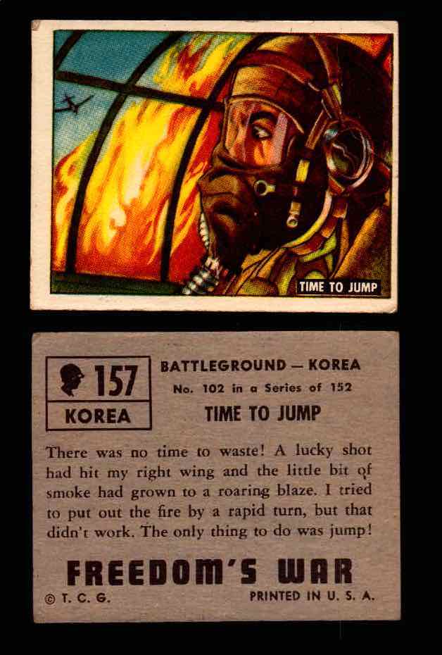 1950 Freedom's War Korea Topps Vintage Trading Cards You Pick Singles #101-203 #157  - TvMovieCards.com