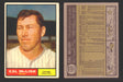 1961 Topps Baseball Trading Card You Pick Singles #100-#199 VG/EX #	157 Cal McLish - Chicago White Sox  - TvMovieCards.com