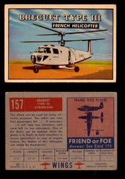 1953 Wings Topps TCG Vintage Trading Cards You Pick Singles #101-200 #157  - TvMovieCards.com