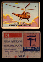 1953 Wings Topps TCG Vintage Trading Cards You Pick Singles #101-200 #158  - TvMovieCards.com