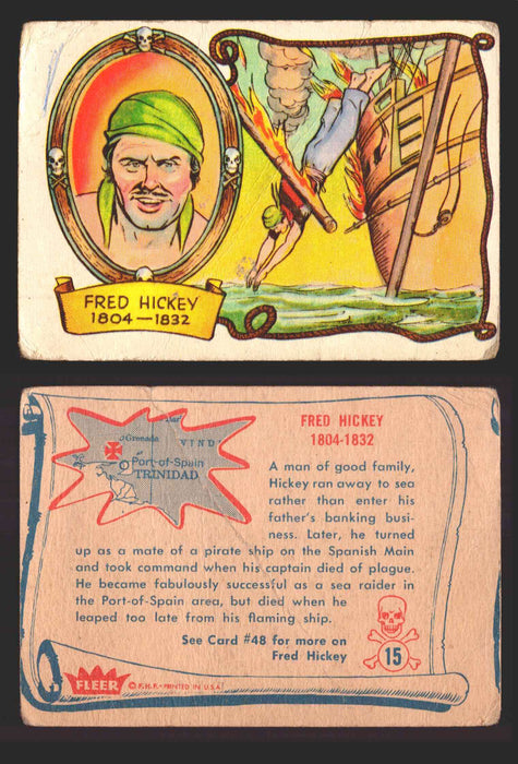 1961 Pirates Bold Vintage Trading Cards You Pick Singles #1-#66 Fleer 15   Fred Hickey  - TvMovieCards.com