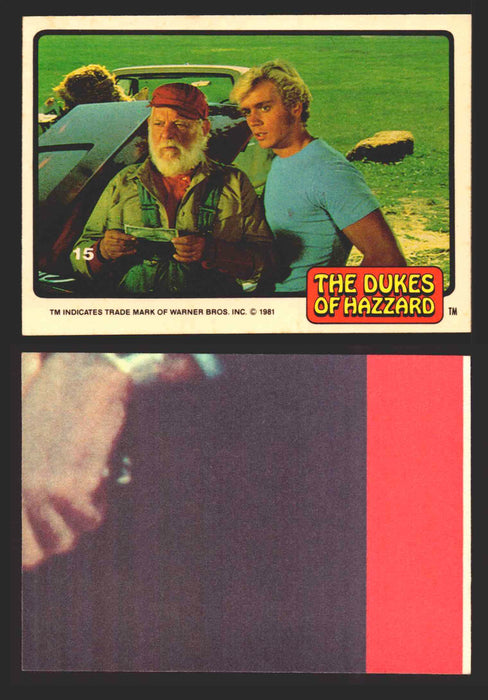 1981 Dukes of Hazzard Sticker Trading Cards You Pick Singles #1-#66 Donruss 15   Jesse & Bo  - TvMovieCards.com