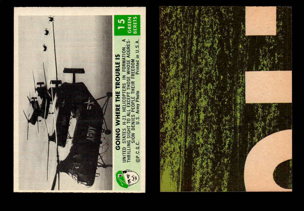 1966 Green Berets PCGC Vintage Gum Trading Card You Pick Singles #1-66 #15  - TvMovieCards.com