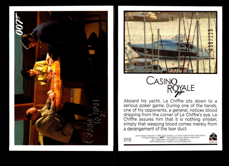 James Bond Archives 2014 Casino Royal Gold Parallel Card You Pick Number #15  - TvMovieCards.com